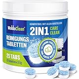 WoldoClean 2-Phasen Reinigungstabletten für Kaffeevollautomaten - 25 Stück,...