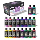 ABEIER Schillernde Acrylfarbe, Set mit 18 Chamäleon-Farben, 60 ml Flaschen,...
