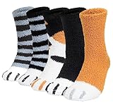 Chalier Cozy 5 Paar Dicke Kuschelsocken Weiche Komfortable Winter Herren Socken...