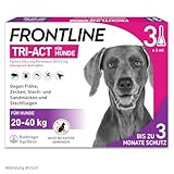 FRONTLINE TRI-ACT Hund L gegen Zecken, Flöhe & Mücken (große Hunde 20 bis 40...