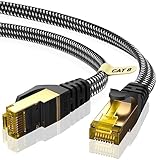 ARISKEEN Cat 8 Lan Kabel 4M, Hochgeschwindigkeit (40Gbps 2000Mhz/s) Gigabit...