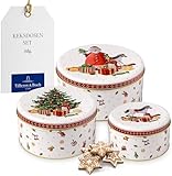 Villeroy & Boch – Winter Collage Keksdosen-Set 3 teilig Bunt, Gebäckdosen,...