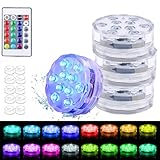 Chaohua Poolbeleuchtung Unterwasser, Multicolor RGB LED-Poollicht mit...