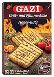 Gazi Grill- und Pfannenkäse Honey-BBQ - 6x 200g - Pfanne Grill Grillkäse Ofen...