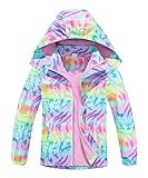 CAMLAKEE Mädchen Regenjacke Gefütterte Kinder Softshelljacke Übergangsjacke...