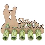 Spruchreif | Originelles Geldgeschenk zur Silberhochzeit | Geschenkidee aus Holz...