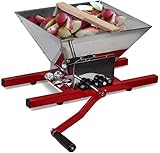 7L Obstmühle Edelstahl Apfelpresse Traubenmühle Maischemühle Fruchtbrecher...