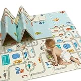 Baby Krabbelmatte, extra groß faltbar Babymatte, Spielmatte für Kleinkinder,...