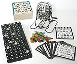 KSS Großes Bingo Spiel + 500 Bingokarten Bingo Spiel Set Metall Bingotrommel...