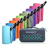 4Monster Mikrofaser Handtücher in 14 Farben, Schnelltrocknendes Sporthandtuch...