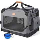 Morpilot Hundetransportbox XL 81x58x58cm, faltbar Hundebox Auto Zuhause für...