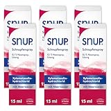 SNUP 6x Schnupfenspray 0, 1 Prozent - Nasenspray mit Meerwasser - Losung zur...