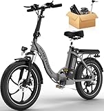 HITWAY E Bike Elektrofahrrad E-Bike Klapprad20 Fat Tire E-Fahrrad klapprad,12Ah...