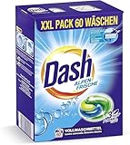 Dash Alpen Frische 3-in-1 Caps Sparpack | 60 Waschladungen | Waschmittel-Caps...