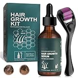 60ml Hair Growth Serum for Men and Women, mit 0,5mm Roller, Haar Wachstum Serum,...