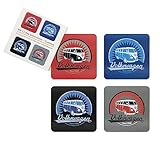 BRISA VW Collection - Volkswagen Getränke-Glas-Kork-Untersetzer mit MDF...