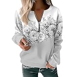 Générique Damen-Sweatshirt, ohne Kapuze, einfarbig, Rundhalsausschnitt, Motiv...