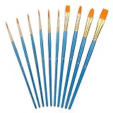 Amazon Basics Künstlerpinsel im Set, 10Stück verschiedene Größen für...