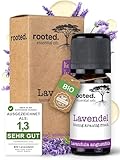 rooted.® BIO Lavendelöl 10ml [100% NATURREIN] - Echter Lavendel - Lavandula...