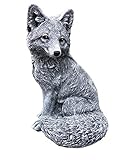 stoneandstyle Steinfigur grosser Fuchs Gartenfigur frostfest wetterfest...