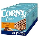 Müsliriegel Corny free Erdnuss-Schoko, ohne Zuckerzusatz, 74 kcal pro Riegel,...