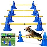 BHHTBB Agility Set Hunde Hürden Steckhürdenset Kinder, Hindernisse für Kinder...