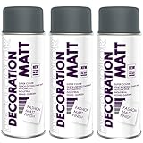 Fahrzeugteile Hoffmann 3er Sparpack DC Lackspray matt 400ml nach RAL freie...