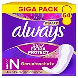 Always Expert Daily Extra Protection Normal Slipeinlagen 64 Stück,...