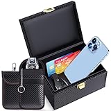 Autoschlüssel Faraday Box & Bags (2 STK), Keyless Go Schutz von Handy,...