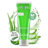 Vitabay Aloe Vera Gel 100 Prozent (99.9%) 250ml - Aloe Vera After Sun Lotion...