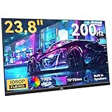Kenowa 23.8 Zoll USB-C Tragbarer Monitor 200Hz FreeSync Gaming Monitor Full HD...