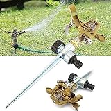 HEZHU 2er Set Rasensprenger Impulsregner Kreisregner Gartenregner Sprinkler...