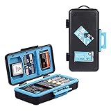 Lensgo Kamera-Akku-Speicherkarten-Hülle, Hartschalen-Schutzhülle,...