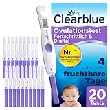 Clearblue Kinderwunsch Ovulationstest Kit, 20 Tests + 1 digitale Testhalterung,...