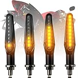 VAINECHAY LED Blinker Motorrad E Geprüft Universal Tagfahrlicht Mit Lauflicht...