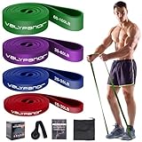 VALYPANOR Widerstandsbänder Set 4 verschiedene Stufen Fitnessbänder Pull Up...
