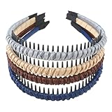 Sibba 4 Stück Haarreifen für Damen Haarbänder Rutschfestes Stirnband mit...