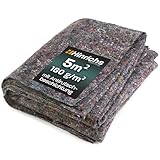 Hinrichs Malervlies 5m² 180g/m² - 1x5m Maler-Abdeckvlies mit Anti-Rutsch...