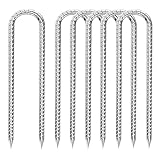 Fondlife Bodenanker,30cm Bodenpfähle,Verzinkter Stahl Bodenanker...
