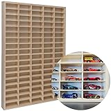 KRUZZEL Sammlervitrine Holz zu 80 Fächen 78,5 x 50 x 4,5 cm - Setzkasten Holz...