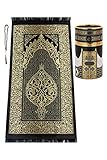 ihvan online Muslimischer Gebetsteppich und Gebetsperlen mit elegantem Design...