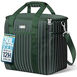 HOEL Kühltasche groß 30L faltbar - Isolierte Thermotasche - Lunchtasche...
