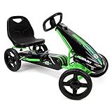 509 Crew Air Jet Pedal-Gokart – grün, Tretauto, sportliche Grafik auf der...