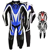 German Wear Einteiler Motorradkombi Motorrad Lederkombi aus Rindsleder echtleder...