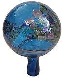 Oberstdorfer Glashütte Gartenkugel farbige Rosenkugel türkis marmoriert...