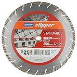Clipper Diamant Trennscheibe STANDARD BETON TURBO (Ausführung: 350 x 25,4/20...