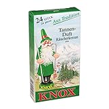 KNOX Räucherkerzen - Duft: Tanne - Menge: 24 Stück - Brenndauer: ca. 10-15 min...