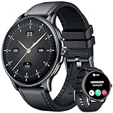 Smartwatch Armbanduhr Fitnessuhr Wasserdicht Uhr: Smartwatch Herren mit 1,43'...