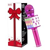 Fede Karaoke Mikrofon, Drahtloses Bluetooth Mikrofon für Kinder, Lustige...