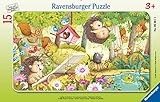 Ravensburger Kinderpuzzle - 05661 Lustige Gartentiere - 15 Teile Rahmenpuzzle...